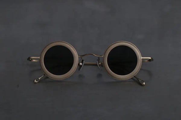 Rigards retro gold frame dark gray lens glasses RG1009TI